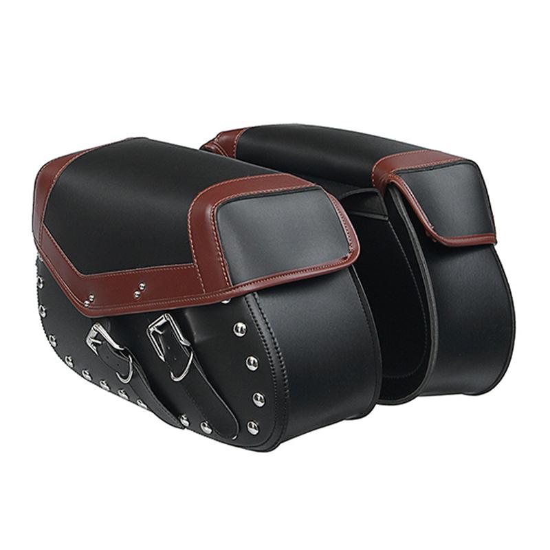 Motocyklowa torba na siodło Wodoodporna skórzana torba na narzędzia boczne do Hondy, Harleya 18L, Kawasaki Sakwa na siodło