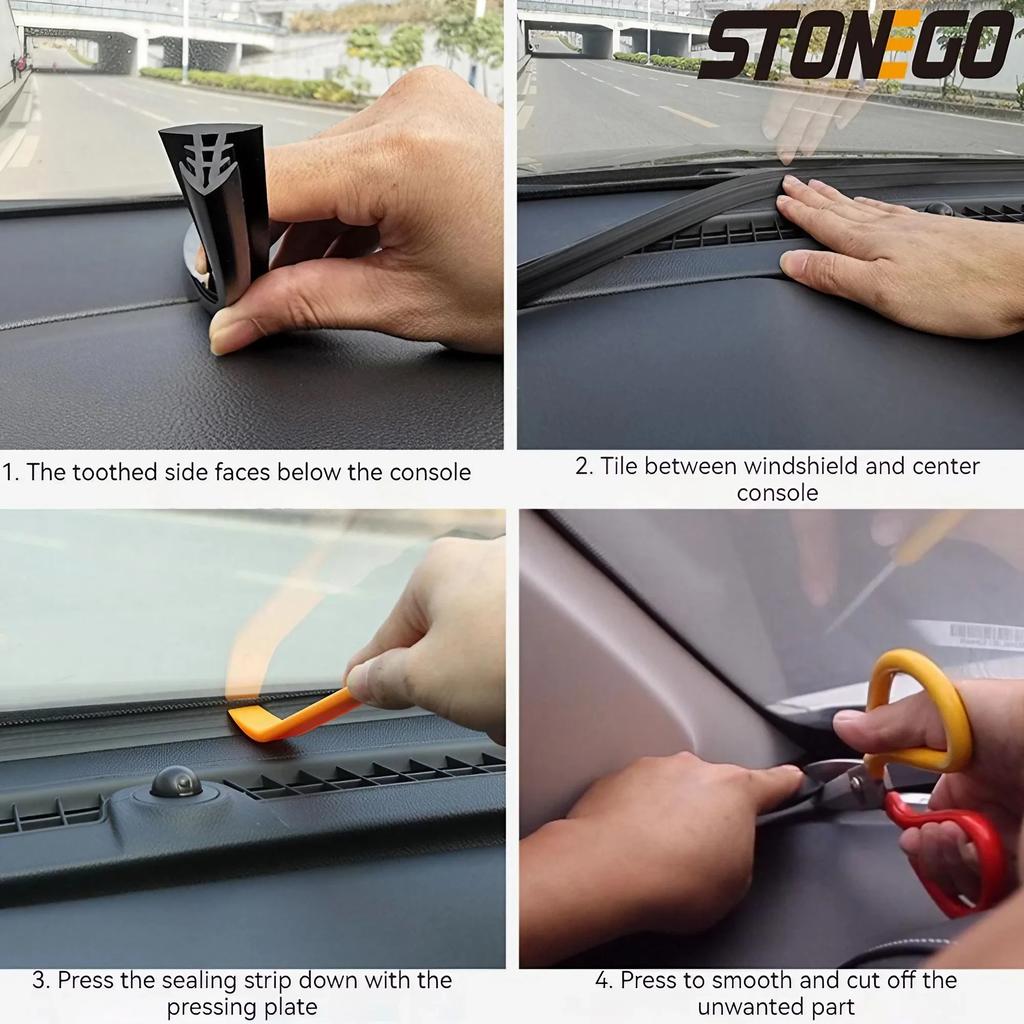 Auto-Dashboard-Dichtungsstreifen, Geräuschdämmung, Gummistreifen, universell für Dichtungsstreifen, Autozubehör, Autoaufkleber, Teile
