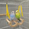 Wear Resistant Wood Bird Swing Elastic Parrot Play Rack Creative Bird Perch  Bird Enrichment