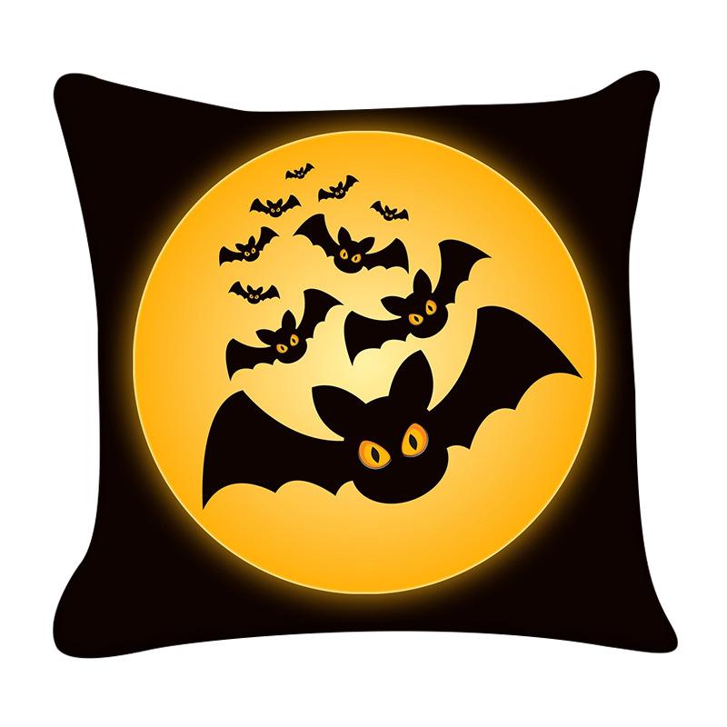 Happy Halloween Pillow Covers Decorative Horror Pumpkin Pillowcase Living Room Sofa Bedroom Pillows Case Decor Home 18x18 Inch