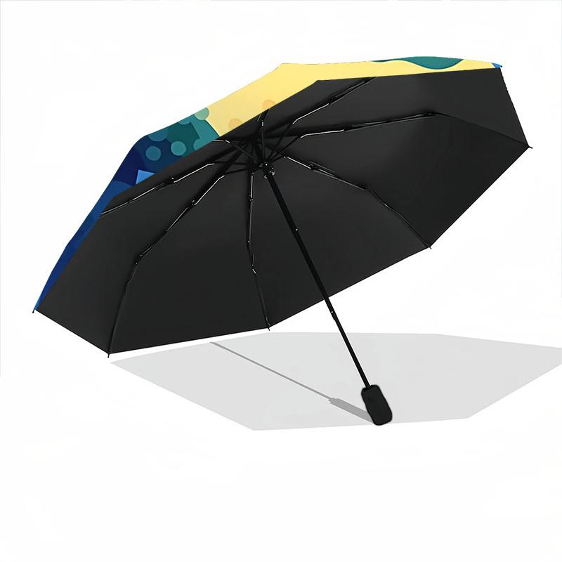 1PC Oceanic Sunfish Mola Mola Automatic Folding Umbrella Portable Collapsible 8-Rib Umbrella for All Seasons, Casual Outdoor Accessory, A47