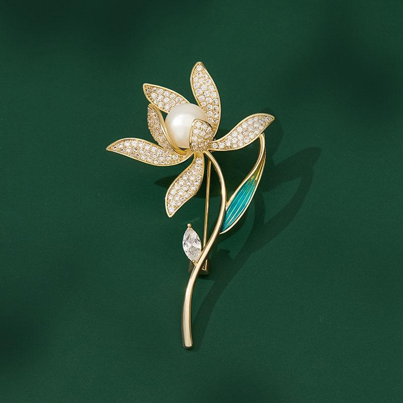 

Цветочная брошь Женская минималистичная конструкция Sense Niche High Sense Corsage Pin Fixed Clothes 2023 Tide