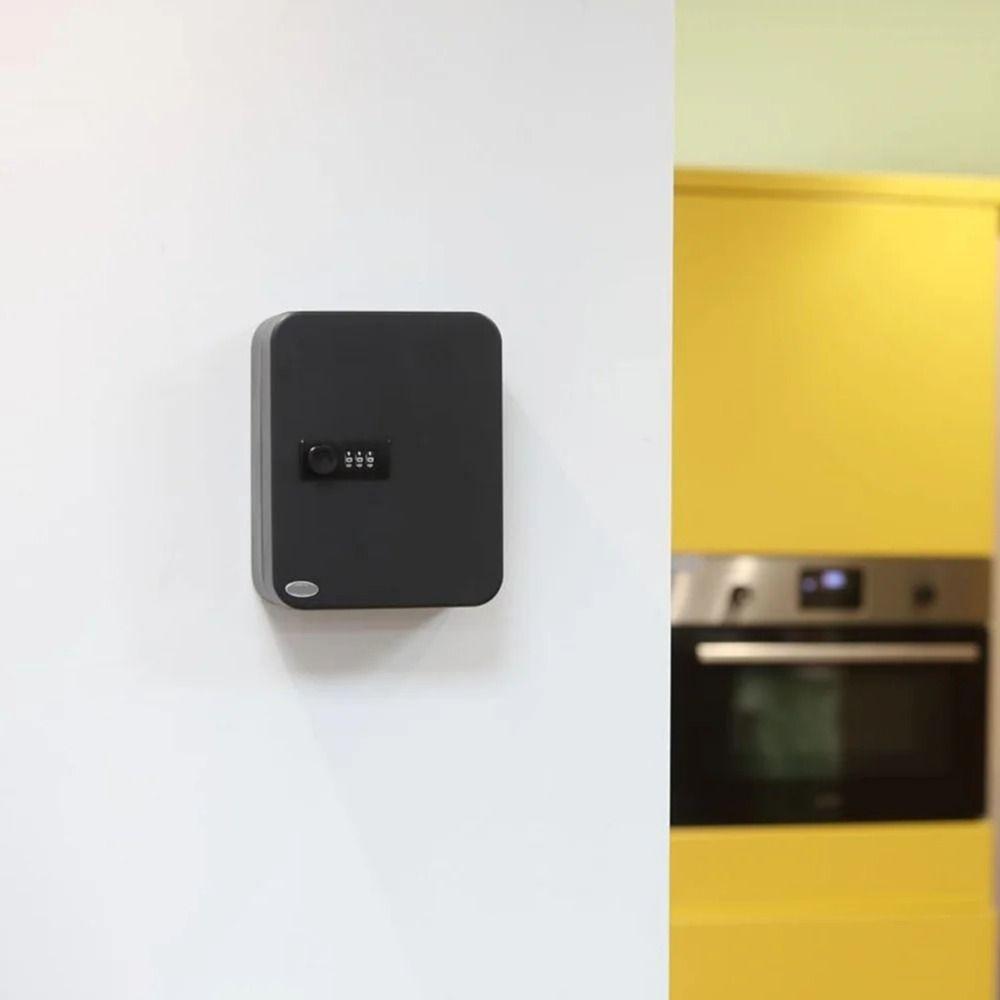 20 Key Hooks Combination Key Cabinet Wall Mounted Locking Key Organizer  Key Management