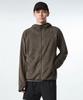 [City Leisure] Mesh Fleece Hooded Zip-Up [Brown]