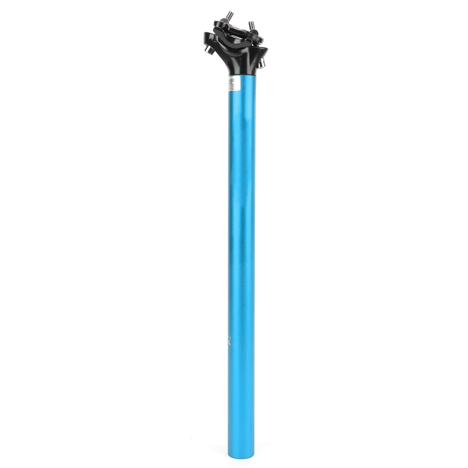 FMFXTR 31.6x400mm Bicycle Seatpost Aluminum Alloy Saddle Pole Road Mountain Bike Seat Post TubeBlue blu