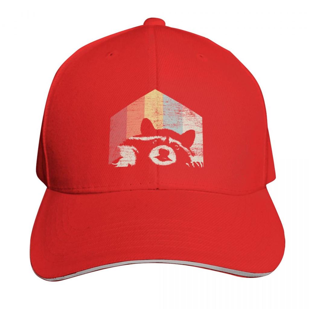 Racoon Baseball Cap Sunhat Custom Cap Derby Hat Bobble Hat For Unisex Womens