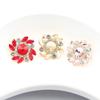 2026 New 5 Pieces 20mm Round Rhinestone Glass Alloy Diamond Buckle Clothing Bag DIY Hair Accessories Decoration Accessories