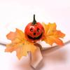 Halloween Bar Decorations Easter Pumpkin Napkin Buckle Napkin Rings Maple Leaf Napkin Buckles Wedding Party Table Decoration