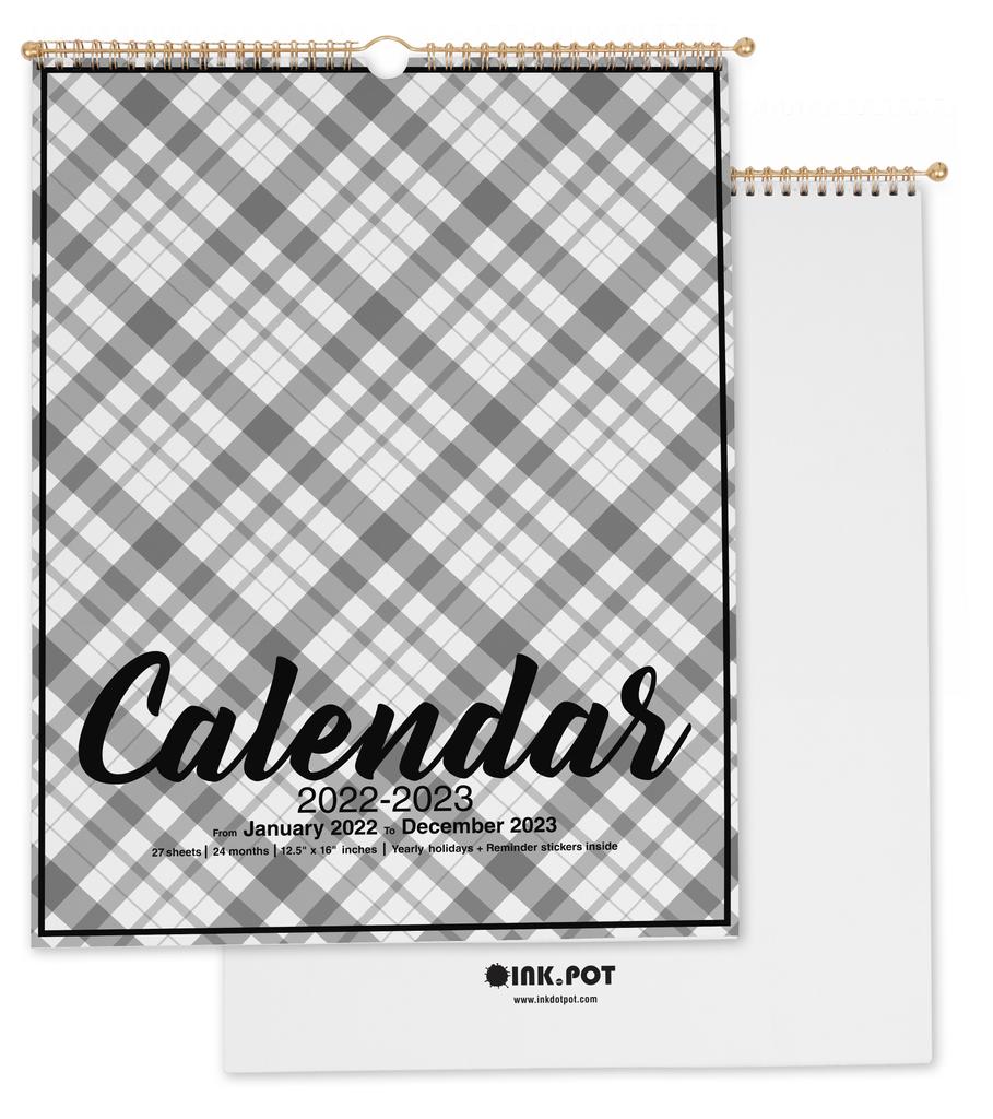 Inkdotpot Inkdotpot 16x12,5 Wandkalender – läuft bis Dezember 2023. Hängender Monatskalender mit Spiralbindung 2022–2023