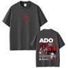 Ado 2026 World Tour Hibana Tees Mens Women Clothing Fashion Harajuku Tshirt Cotton Casual Oversized Short Sleeve Tshirts
