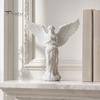 Tisch-Engelsstatue 3D-gedruckte betende Figur, Retro-Schutzengel-Statue Ornament, Künstlerische geflügelte Frauendekoration für Zuhause, Büro, Einweihung