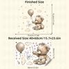 1pc Cartoon Bear Fox Heart Rainbow Animal Wall Stickers for Kids Room Children Room Removable Living Room Decoration Wall Decals