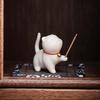 Incense Stick Holder Adorable Cartoon Multifunctional Cat Shape Ceramic Incense Holder for Home