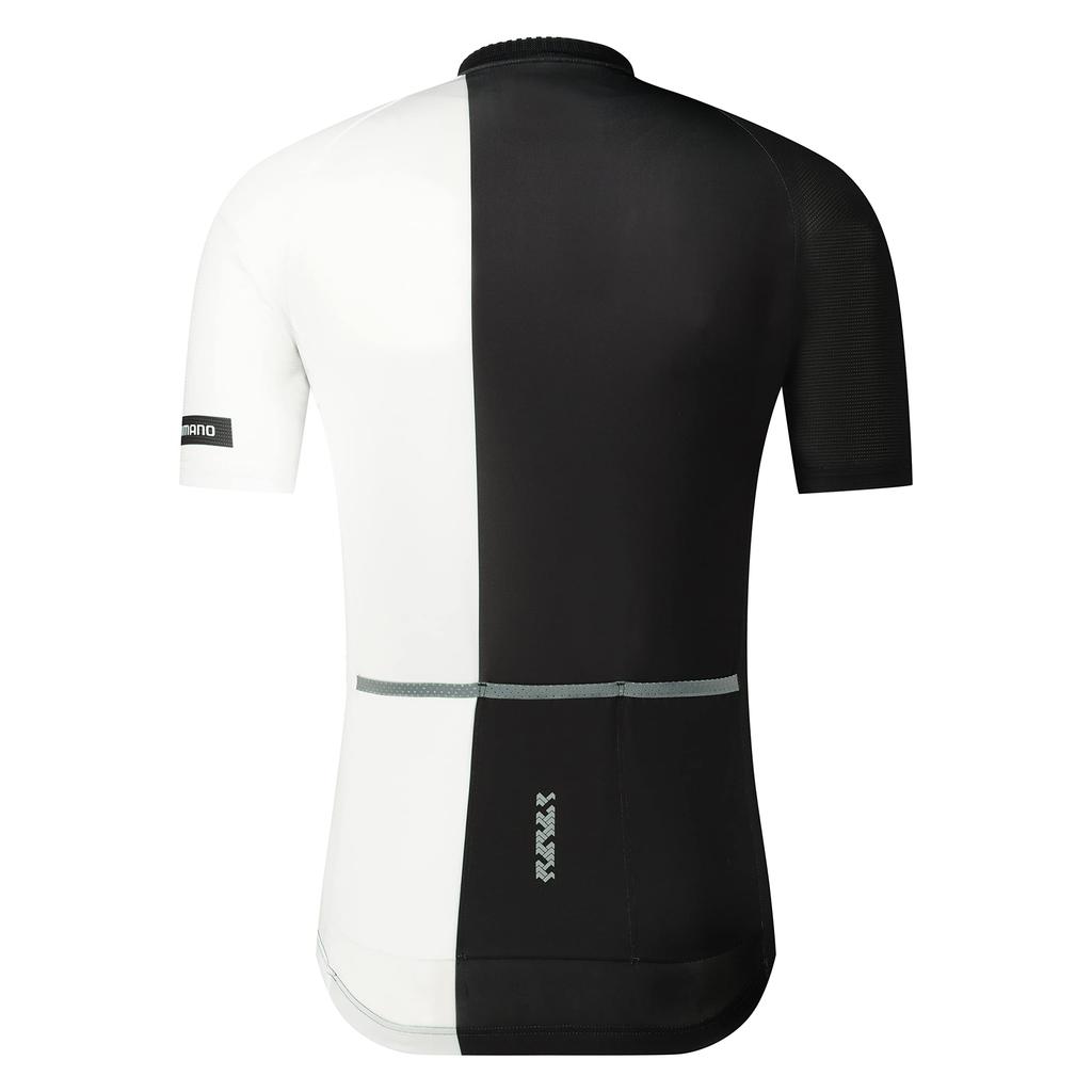 SHIMANO Sykkeltrøye Aerolite Jersey 2023 Modell L Anbefalt Svart/Hvit (Europeisk størrelse) Høyde 177-183cm