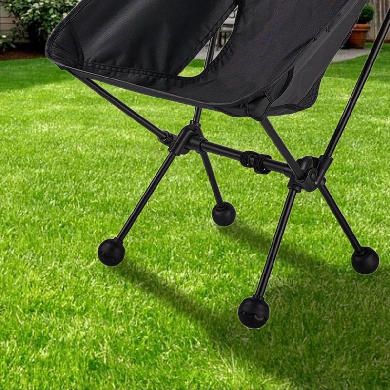 Gummi-Stuhlfußschoner Mondstuhl Rutschfeste Fußabdeckung 4 Stück Stuhlfußschutz-Abdeckungs-Set Stuhlzubehör für Camping
