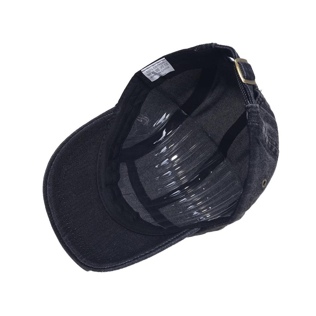 Men's & Women's Washed Denim Duckbill Cap - Short Brim, Distressed Style for Outdoor Sun Protection