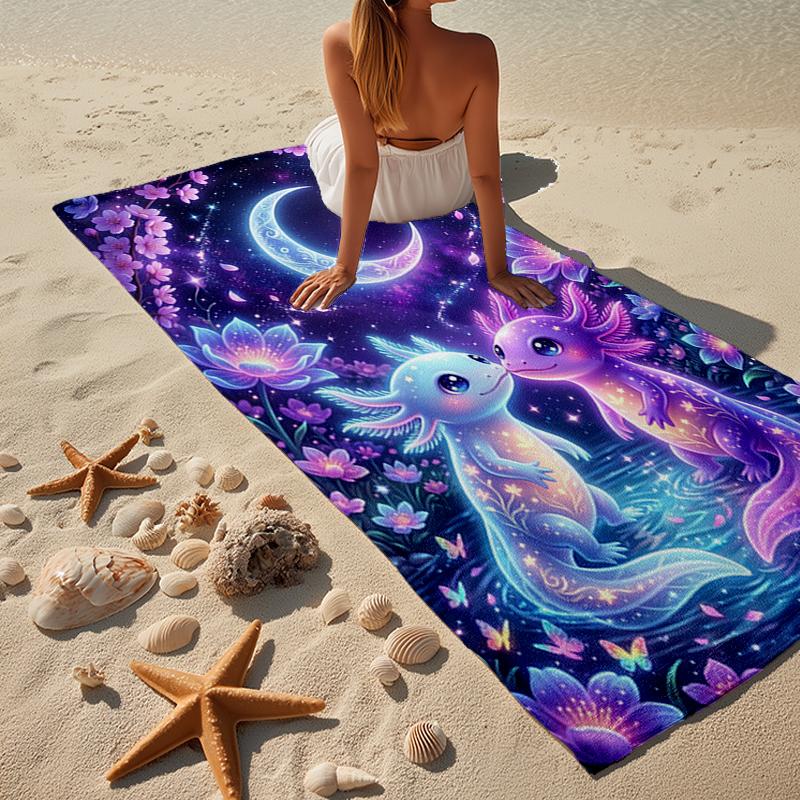 Rainbow Unicorn Fantasy Beach Towel, Super Soft Microfiber, Gift for Her/Him, Birthday, for Pool, Beach, Travel, Home Decor Fan Gifts