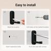 Foldable Wall Hooks Heavy Duty - Zinc Alloy Hidden Handle with Anchors/Screws, Space-Saving for Bathroom, Kitchen, Closet, 33lb Capacity, Wall