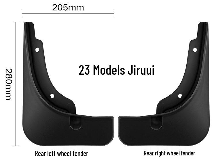 Kia Niro HEV 2023-2024 Mud Flaps: Cross-Border Tire Guards
