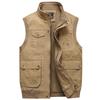 Gidenpu Men's Multi-Pocket Outdoor Vest – Sleeveless Jacket for Photography, Fishing, and Casual Wear. Suitable for Spring, Summer, and Autumn.