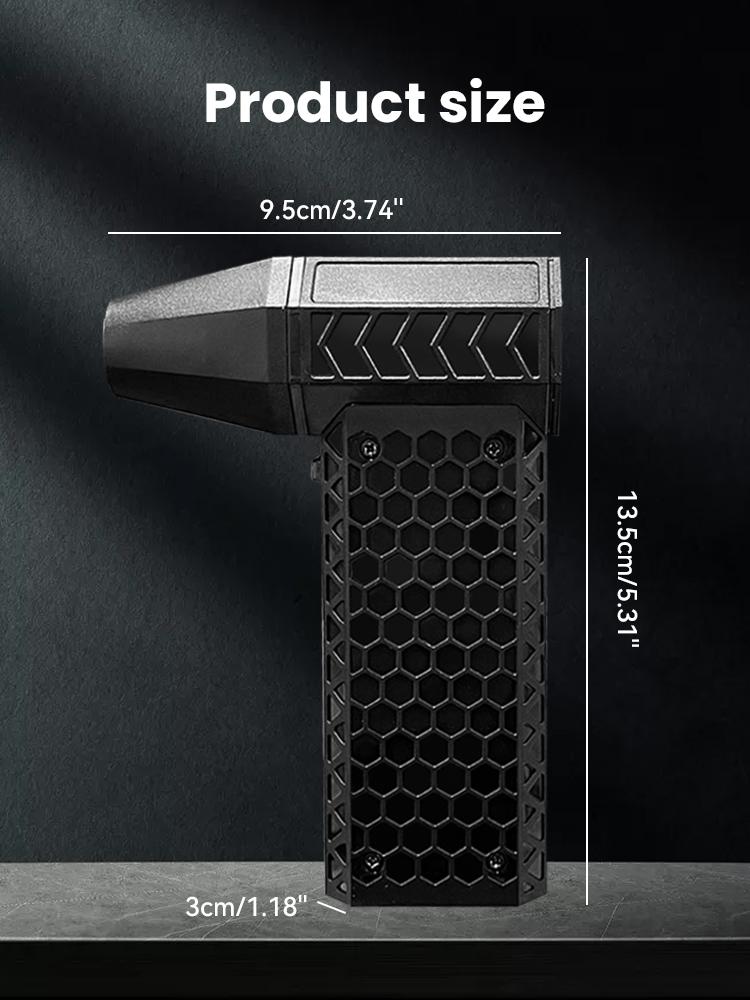 Turbo Jet Fan 130000RPM Wind Speed 52m/s Portable Mini Air Blower Outdoor Camping BBQ Powerful Blower Keyboard Dust Cleaning