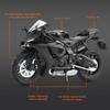 1/12 YAMAHA R1 Toy Motorcycle Model Alloy Diecast with Sound Light Rubber Tires Scale Model Motorcycle Toys for Kids Collection