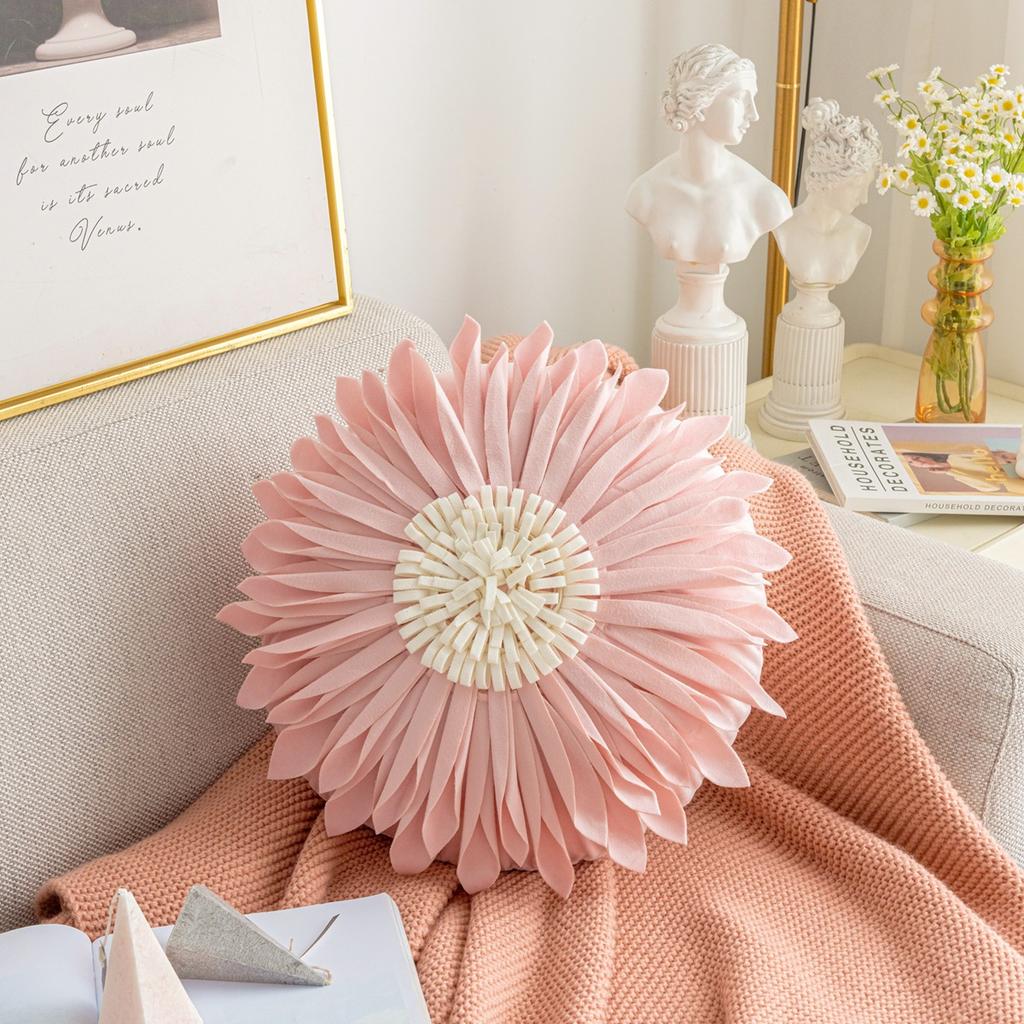 Decorative Throw Pillow Covers Squeare Pillow Cover for Couch Office Home Decor Flower Cute Round Pillows Navidad Christmas