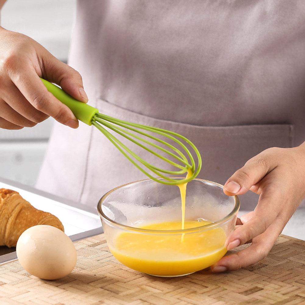 Mini Silicone Egg Beater Household Manual Cream Egg Mixer Tool Kitchen Baking C5E1