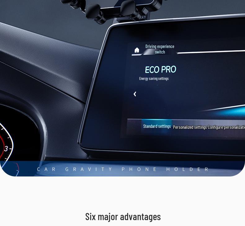 Avatr Screen Model Car Phone Holder: Gravity Navigation Mount with Decorative Car Accessories