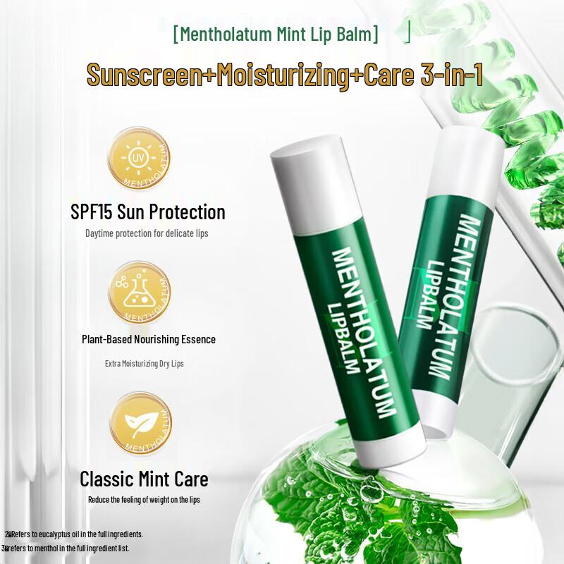 Mentholatum Mint Lippenpflege 2er-Pack Set