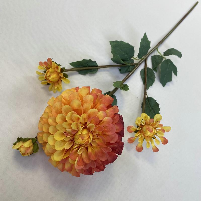 Fushou Dahlia Artificial Flower For Home Decor And Photography Props