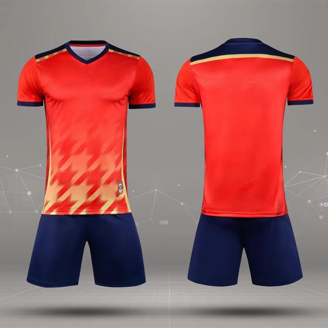 

Men Women Kids Soccer Sets Clothes Short Sleeve Football Jerseys Uniforms Shirts Shorts Sports Kit Clothing Suit Custom Printing 4XS