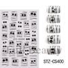 New Nail Art Stickers Halloween Cartoon Scar Pumpkin Bat Spider Web Adhesive Nail Sticker