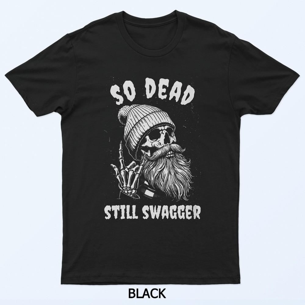

Хэллоуин Так Мертвый Все Еще Сваггер Хипстер Скелет Мем Футболка 3XL