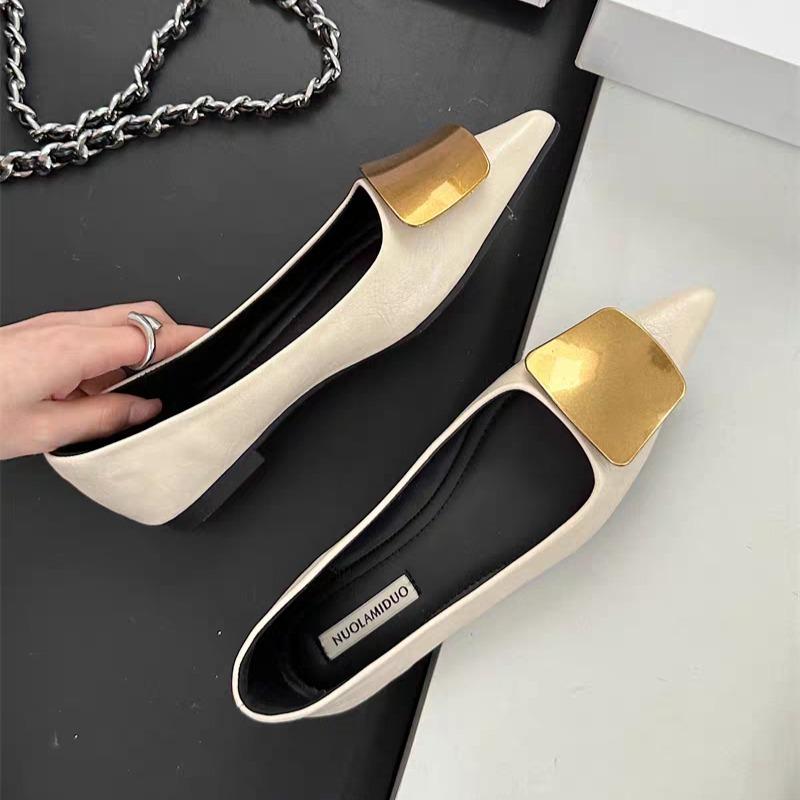 Fashion Sexy Women Pointed Toe Flats Shoes Party Summer Sandals Elegant 2025 Woman Loafers New Fashion Dress Sneakers Shallow Zapatos