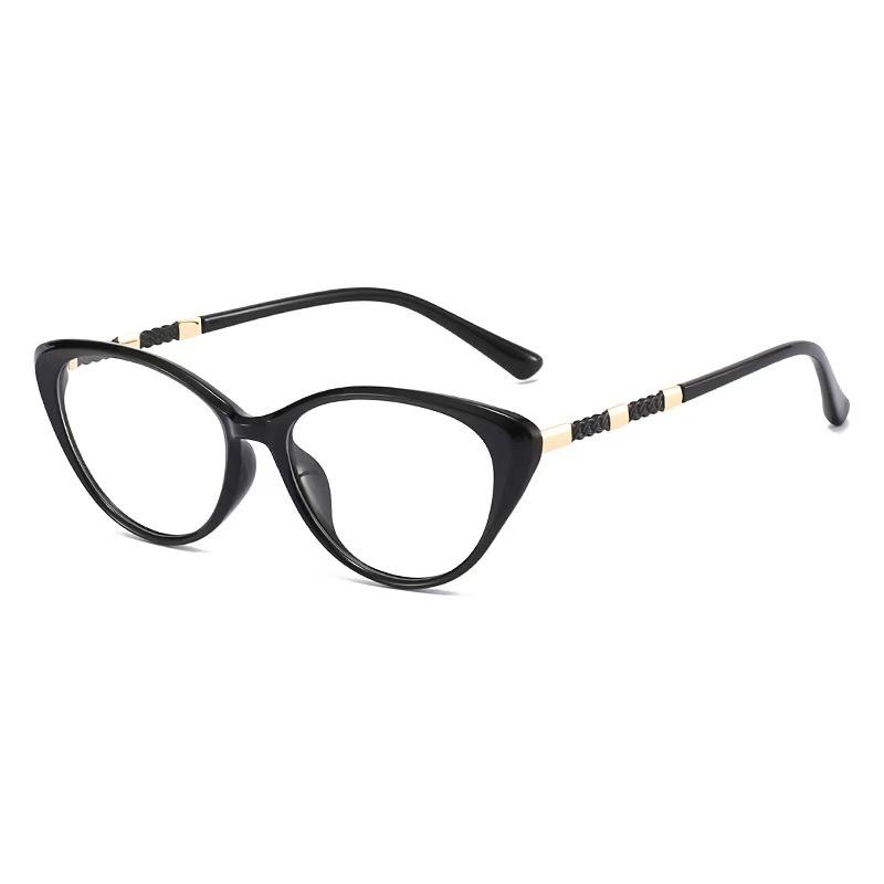 New ultra-light fashion cat eye reading glasses women's temperament shows the young and the elderly high definition anti-blue reading mirror