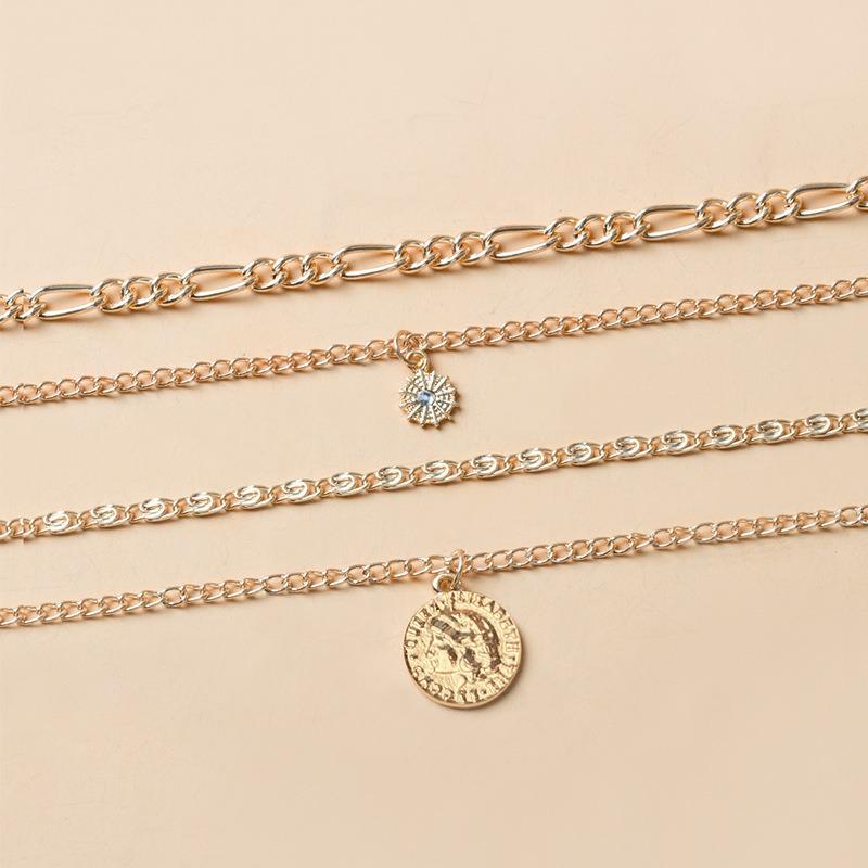 Long necklace jewelry accessories women's high-end light luxury pendant necklace niche collarbone