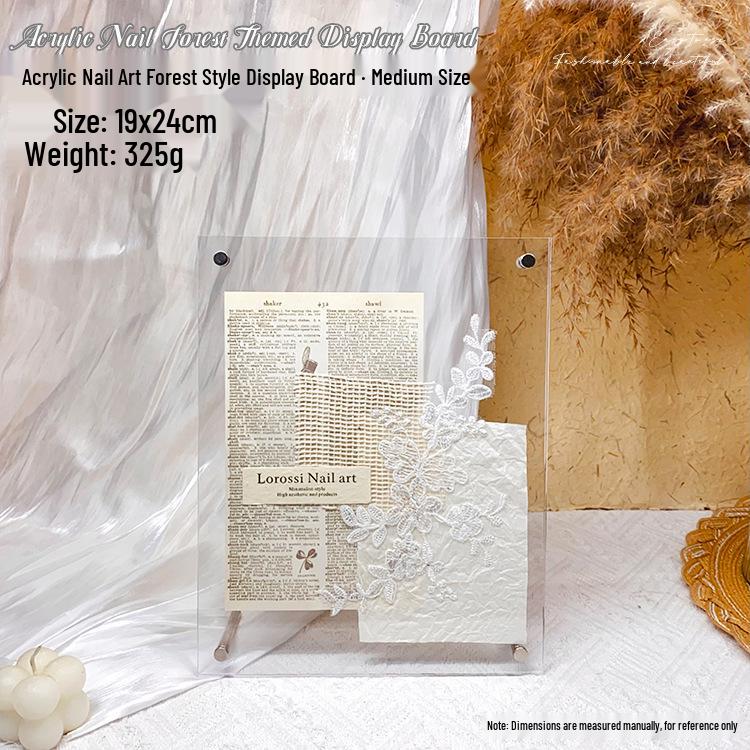 Wearable Acrylic Nail Art Display Board for Manicure Photos