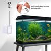Aquarium Square Fishing Net with Suction Cup Extendable Long Handle Fishing Gear for Catching Fish Shrimp Tank Clean Supplies