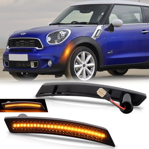 

NEIFILES Передний боковой габаритный фонарь Mini Cooper R55 R56 R57 R58 R59 R60 R61 Передний боковой плетеный фонарь BMW mini 2 шт., комплект из оригинальных запасных частей, дымчатая линза