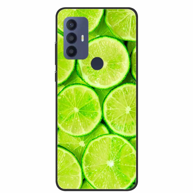 For TCL 30 SE Case Soft Silicone Marble TPU Black Cover for TCL 305 306 30SE 6.52'' Phone Back Cases for TCL30SE 6165H Coque New