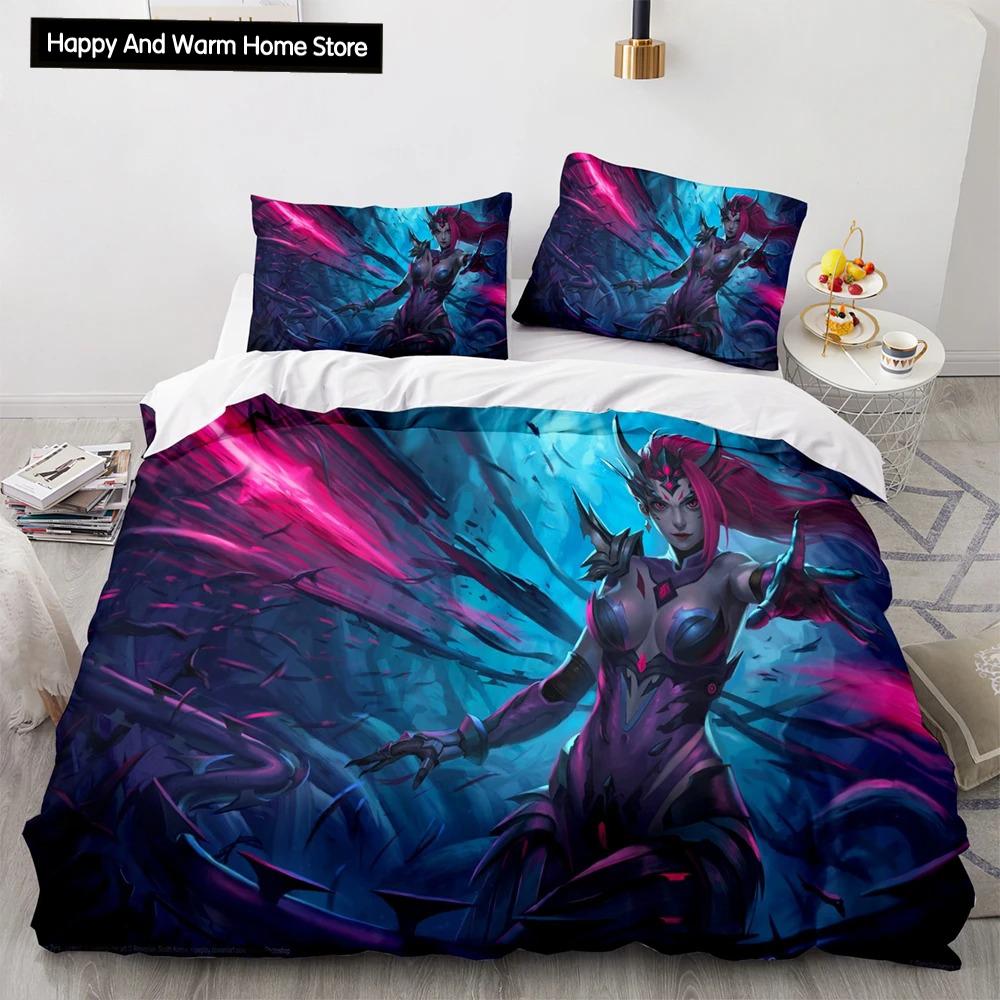 3D Print League Of Heroes Bedding Collection Single Twin Full Queen King Size Game Anime Bed Collection Aldult Boys Bedroom Duvet Cover Collections