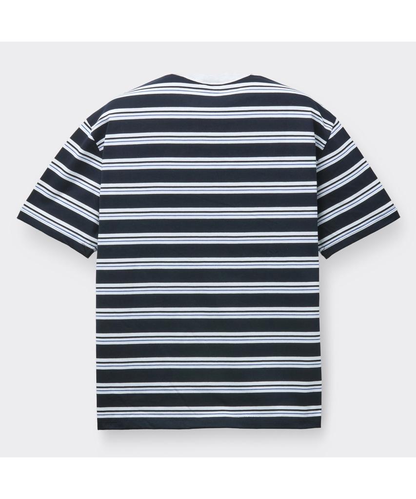 Keoseuuteommellou Navy Striped T-Shirt Cwtam26423Nyd