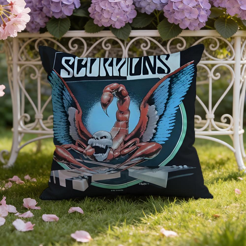 S-ScorpionsS Band Cushion Cover Home & Car Dual-Scene Pillow Cover: Reversible for Premium Comfort