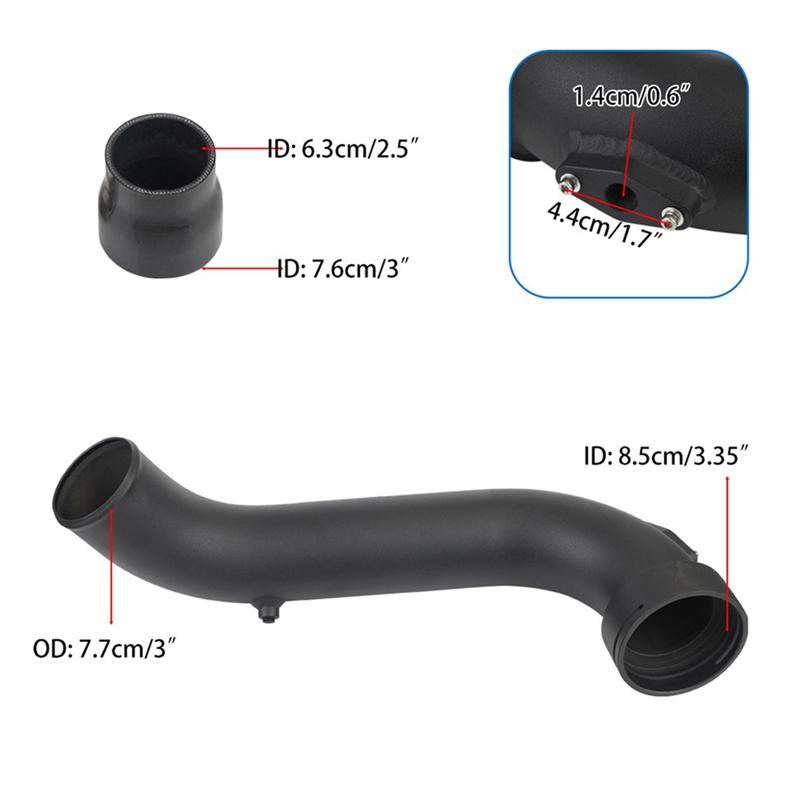 Precise Aluminum Intake Turbo Charge Pipe For BMW N55 135I 335I E92 E93 E82 Xdrive 2011-2012 Car Engine Parts Replacement