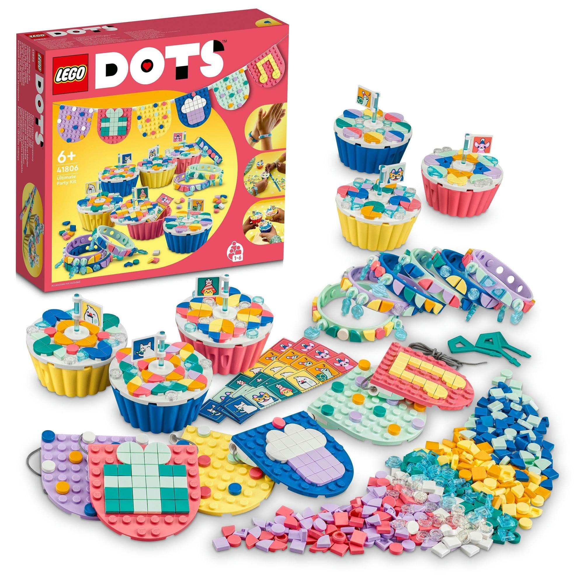 

LEGO DOTS Ultimate Party Kit 41806, Building Blocks, Gift, Jewelry, Crafts, Boys and Girls, Ages 6 and Up