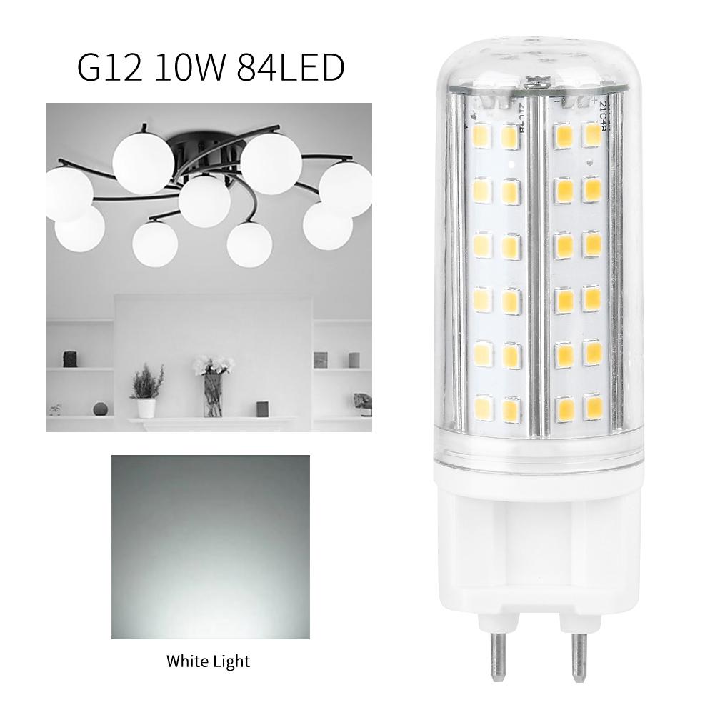 G12 LED Corn Bulb Lamp 10W Hight Bright Lamp Home With 85 LED Beads AC85-265V(Cold White)