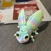 3D Printed Firefly Ornament Cute Magnetic Firefly Figurine with Glow-in-the-dark Tail Colorful Firefly Refrigerator Magnet for Home Decor Fun Gift