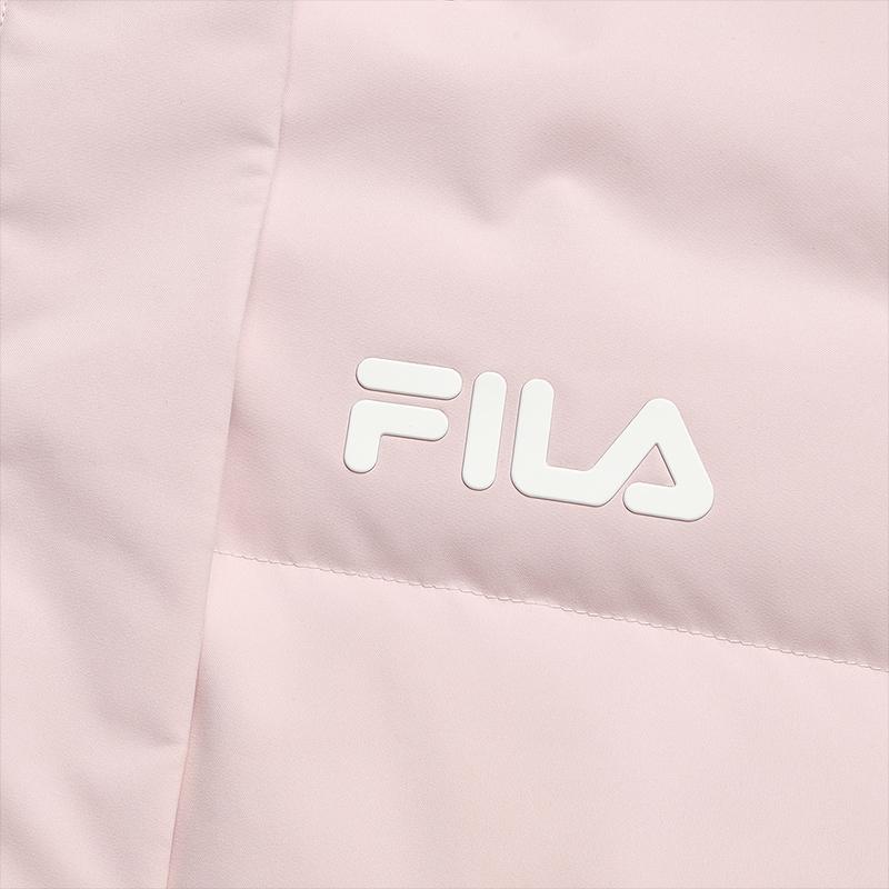FILA Original Simple Classic Retro Casual Solid Color Comfortable Warm Long Hooded Down Jacket Women outerwear F61W549902F-PK