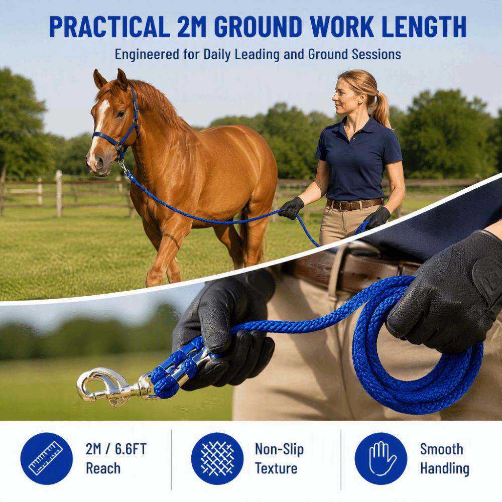 High Tensile Horse Training Rope Heavy Duty Horse Web Lunge Line Horse Lunge Rope Competition